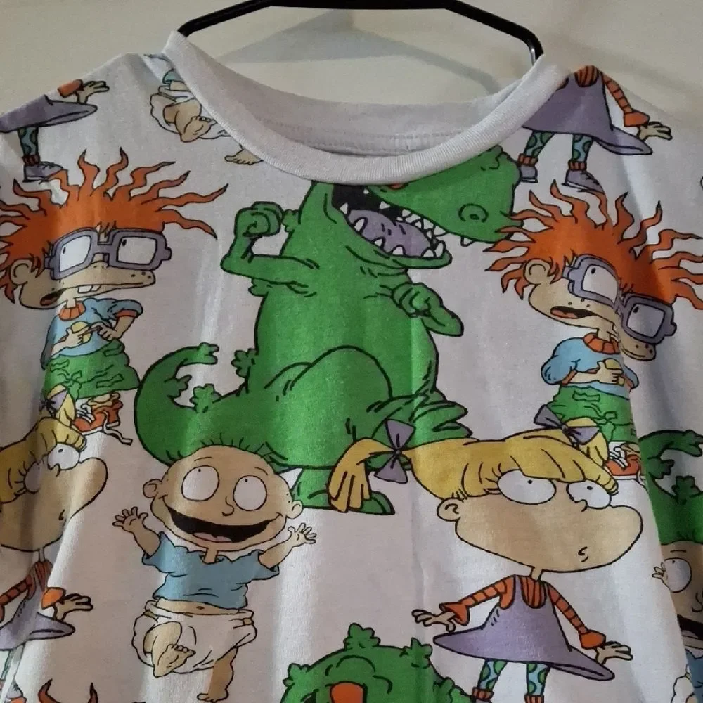 Nickelodeon Green and White Cartoon Pajama Set (Mis012)